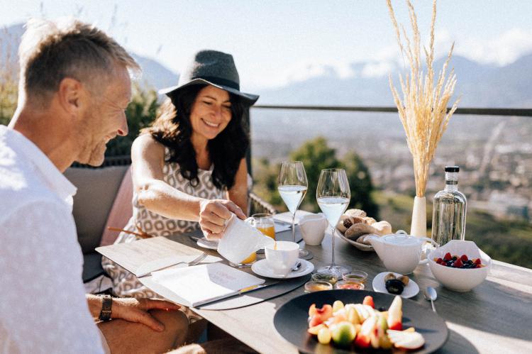 Gesundes Frühstück am Sonnenhang