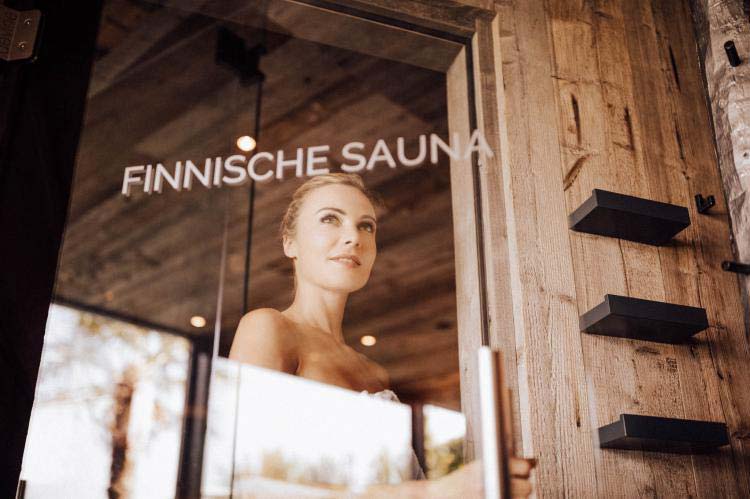 Finnish sauna in a quiet adults-only area