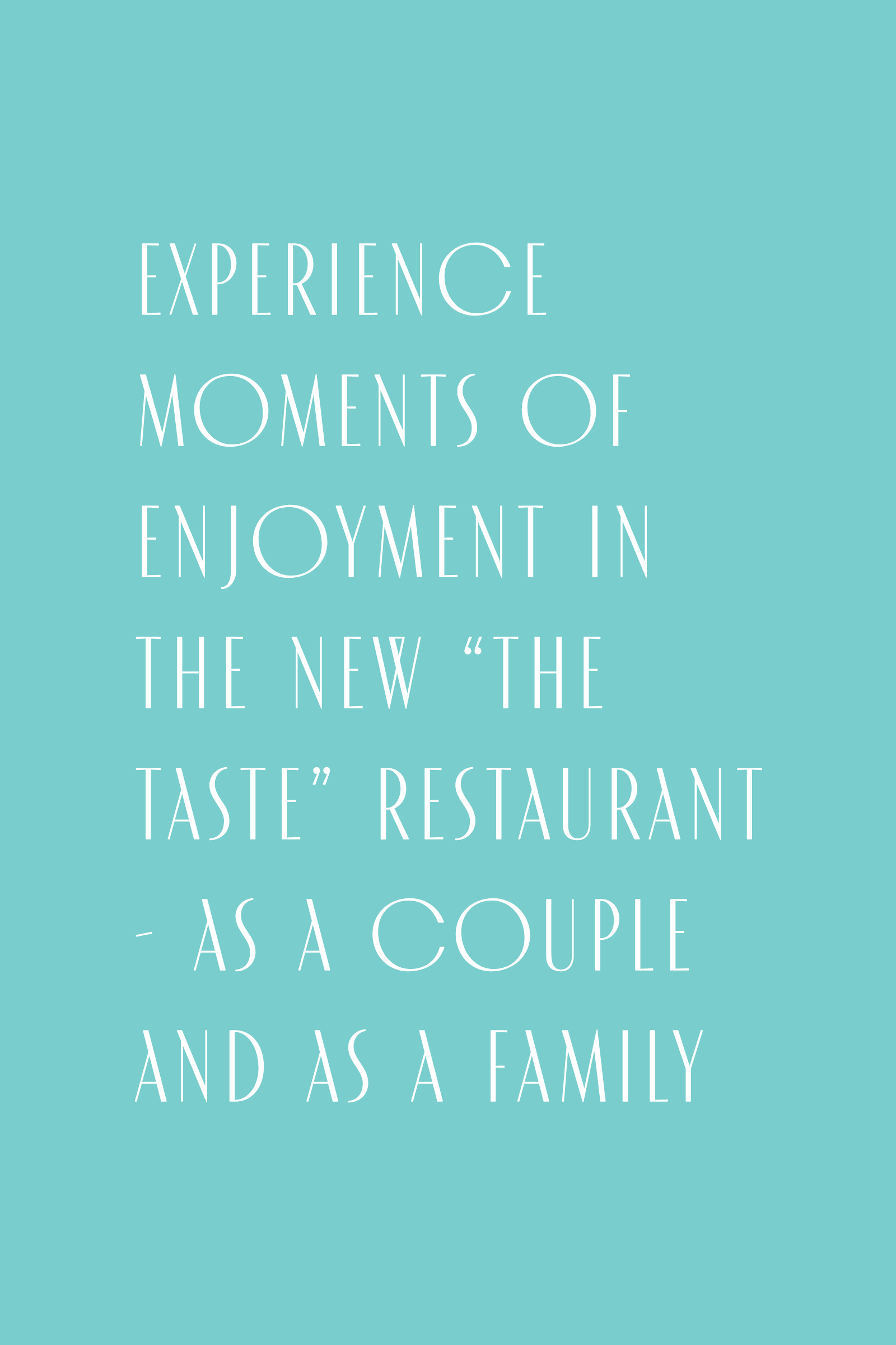 „THE TASTE“ – EXPERIENCE TASTE!