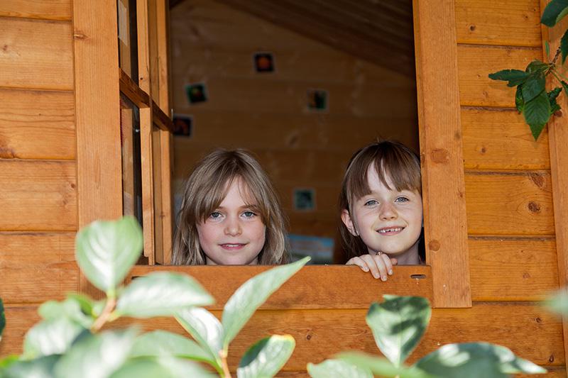 Garden house where the kids can play undisturbed